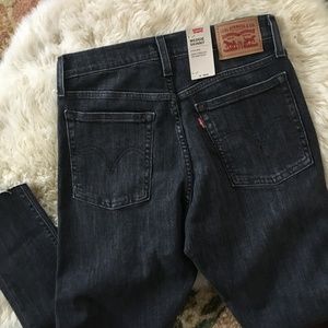 Levi's Wedgie Skinny Jean Sz 28 Raven's Wing Wash